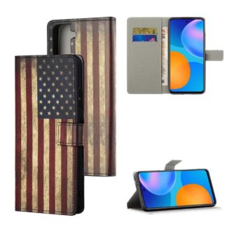 Plånboksfodral Samsung Galaxy S21 - Flagga USA