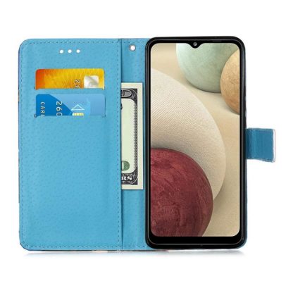 Plånboksfodral Samsung Galaxy A12 - Blå Mandala