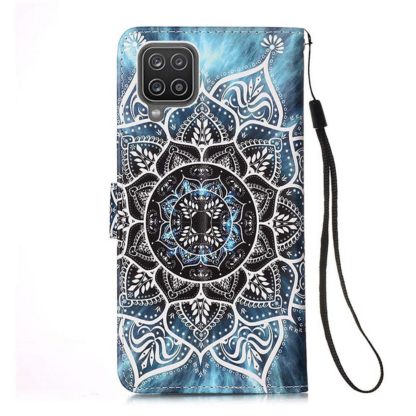 Plånboksfodral Samsung Galaxy A12 - Blå Mandala