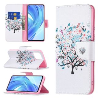 Plånboksfodral Xiaomi Mi 11 Lite – Färgglatt Träd
