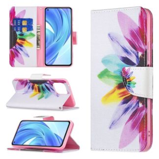 Plånboksfodral Xiaomi Mi 11 Lite – Färgglad Blomma