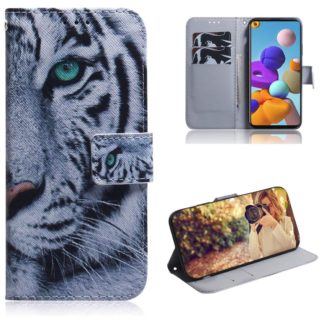 Plånboksfodral Xiaomi Mi 11 Lite – Vit Tiger
