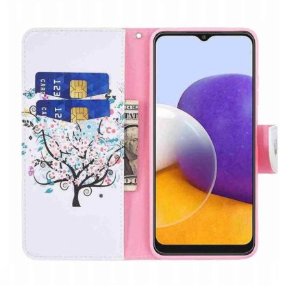 Plånboksfodral Samsung Galaxy A22 5G – Färgglatt Träd