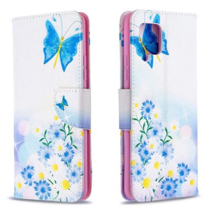 Plånboksfodral Samsung Galaxy A22 (4G) – Fjärilar och Blommor