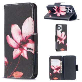 Plånboksfodral iPhone 13 Pro Max – Rosa Blomma