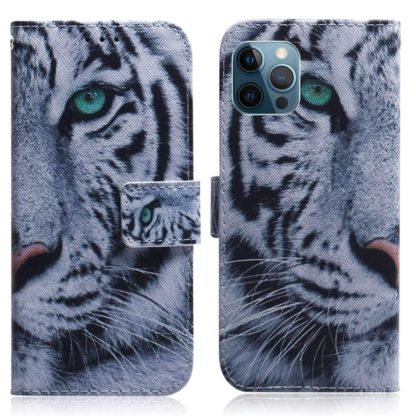 Plånboksfodral iPhone 13 Pro Max – Vit Tiger