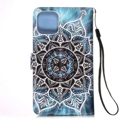 Plånboksfodral iPhone 13 Mini – Blå Mandala