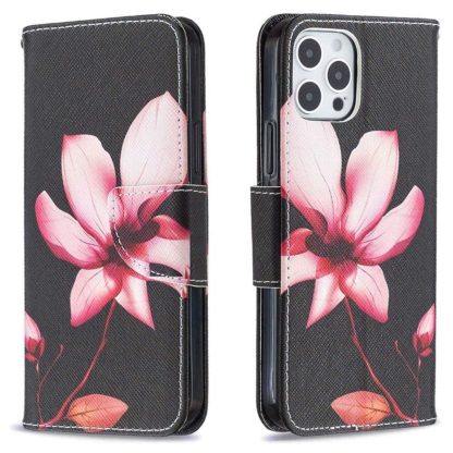 Plånboksfodral iPhone 13 Pro – Rosa Blomma