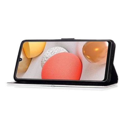 Plånboksfodral Samsung Galaxy A22 (4G) – Döskalle / Rosor
