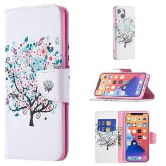 Plånboksfodral iPhone 13 – Färgglatt Träd