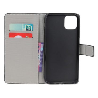 Plånboksfodral iPhone 13 Mini - Lila / Fjärilar