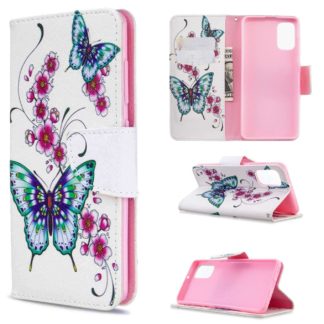 Plånboksfodral Samsung Galaxy A03s – Fjärilar och Blommor