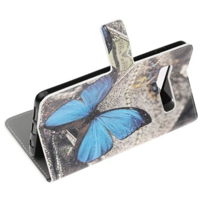 Plånboksfodral Samsung Galaxy S10 - Blå Fjäril