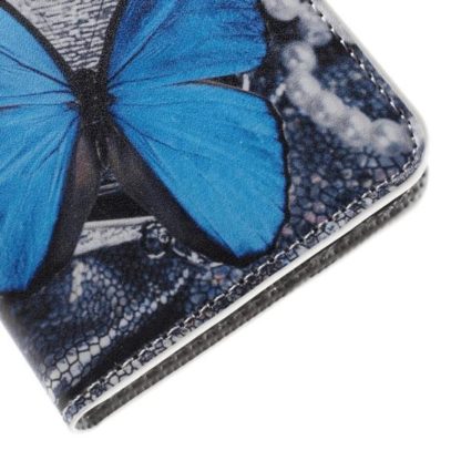 Plånboksfodral Huawei Honor 7 – Blå Fjäril