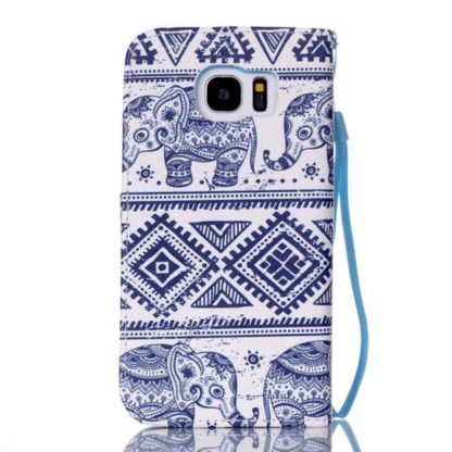 Plånboksfodral Samsung Galaxy S7 – Indiskt / Elefanter