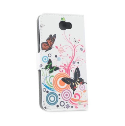 Plånboksfodral Huawei Y6 II Compact - Vit med Fjärilar