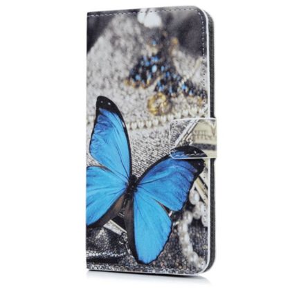 Plånboksfodral Huawei Y6 II Compact – Blå Fjäril