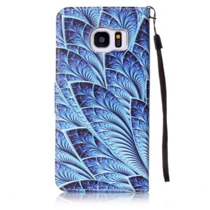 Plånboksfodral Samsung Galaxy S7 – Blå Blomma
