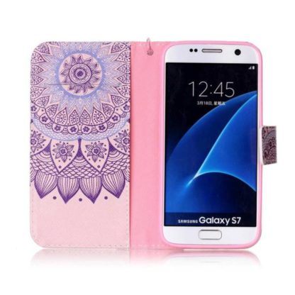 Plånboksfodral Samsung Galaxy S7 – Blomma
