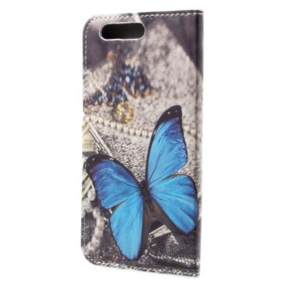 Plånboksfodral Huawei Honor 9 – Blå Fjäril