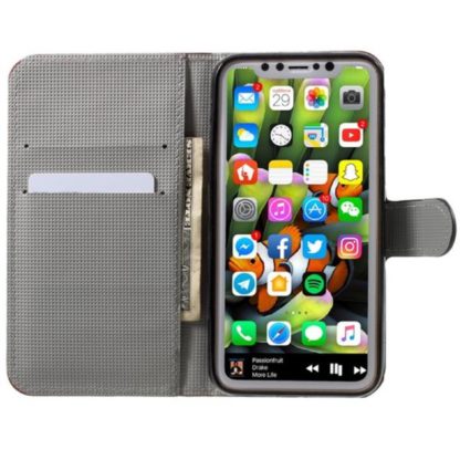Plånboksfodral iPhone X / iPhone Xs - Ugglor & Hjärtan