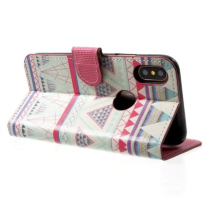 Plånboksfodral iPhone X / iPhone Xs - Aztek