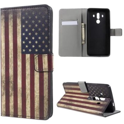 Plånboksfodral Huawei Mate 10 Pro - Flagga USA