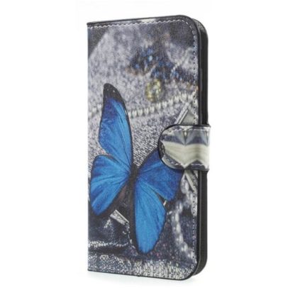 Plånboksfodral Samsung Galaxy A6 (2018) - Blå Fjäril