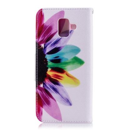 Plånboksfodral Samsung Galaxy A6 (2018) – Färgglad Blomma
