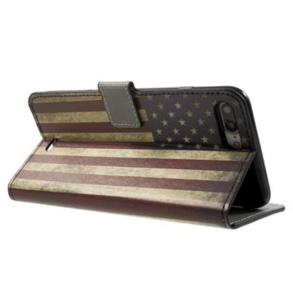 Plånboksfodral Apple iPhone 8 Plus - Flagga USA