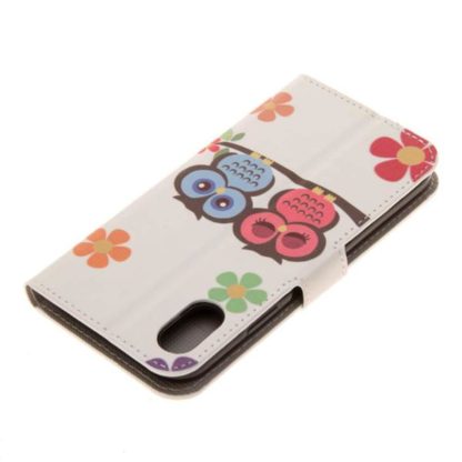 Plånboksfodral iPhone XS Max - Ugglor & Blommor