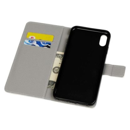 Plånboksfodral iPhone XS Max - Blå Fjäril