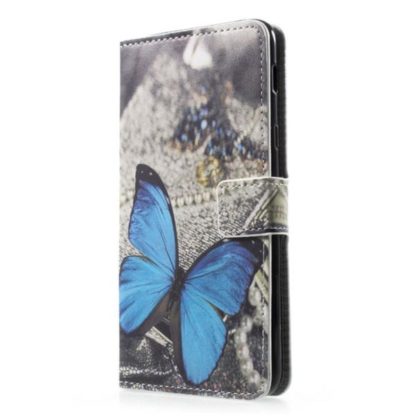 Plånboksfodral Samsung Galaxy A6 Plus - Blå Fjäril