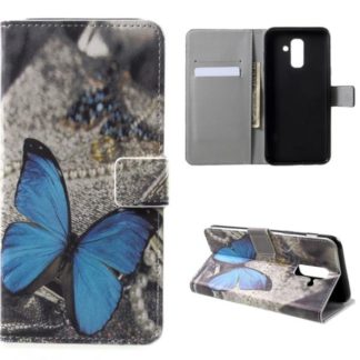 Plånboksfodral Samsung Galaxy A6 Plus - Blå Fjäril