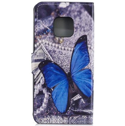 Plånboksfodral Huawei Mate 20 Pro - Blå Fjäril