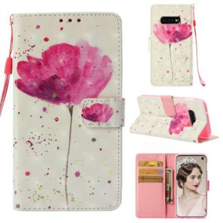 Plånboksfodral Samsung Galaxy S10e – Rosa Blomma