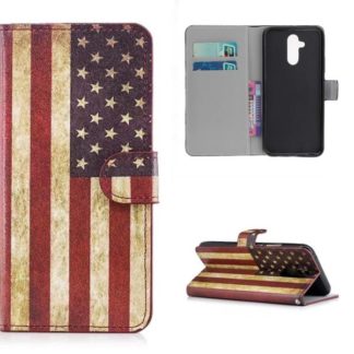 Plånboksfodral Huawei Mate 20 Lite - Flagga USA
