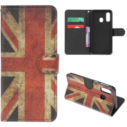 Plånboksfodral Samsung Galaxy A40 - Flagga UK