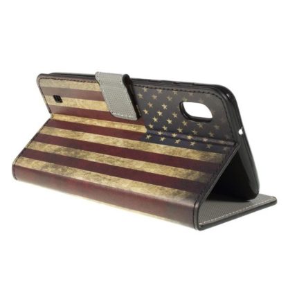 Plånboksfodral Samsung Galaxy A10 - Flagga USA