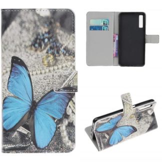 Plånboksfodral Samsung Galaxy A70 - Blå Fjäril