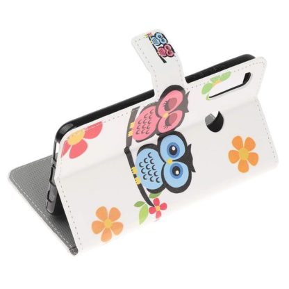 Plånboksfodral Huawei P30 Lite - Ugglor & Blommor