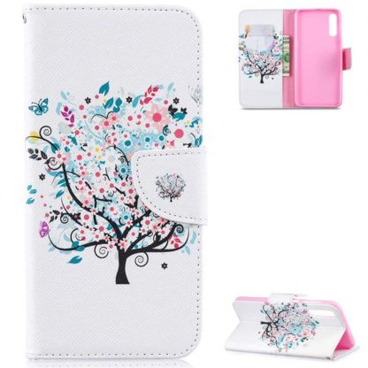 Plånboksfodral Samsung Galaxy A50 – Färgglatt Träd