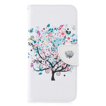 Plånboksfodral Huawei P30 Lite – Färgglatt Träd
