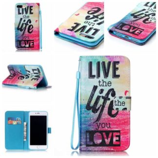Plånboksfodral iPhone 6 Plus / 6s Plus - Live The Life You Love