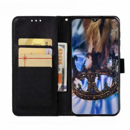 Plånboksfodral Samsung Galaxy A10 – Döskalle / Rosor