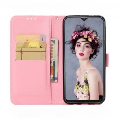 Plånboksfodral Samsung Galaxy A40 – Rosa Blomma