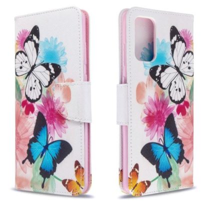 Plånboksfodral Samsung Galaxy S20 Plus – Färgglada Fjärilar
