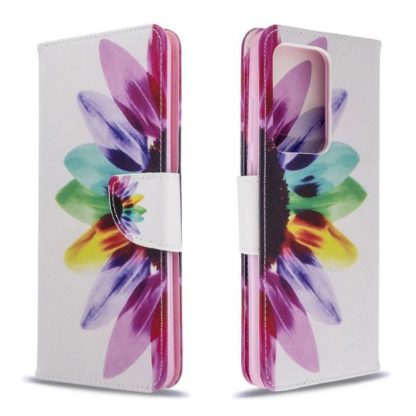 Plånboksfodral Samsung Galaxy S20 Ultra – Färgglad Blomma