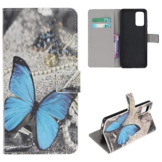 Plånboksfodral Samsung Galaxy S20 Plus - Blå Fjäril