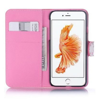 Plånboksfodral iPhone SE (2020) - Vit med Fjärilar